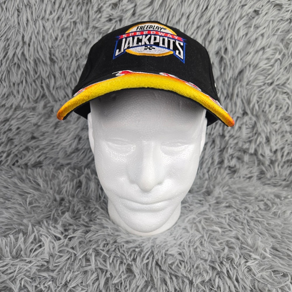 Beau Rivage Freeplay Speedway Jackpots‎ Hat Unisex OSFA Black Flame Racing Cap